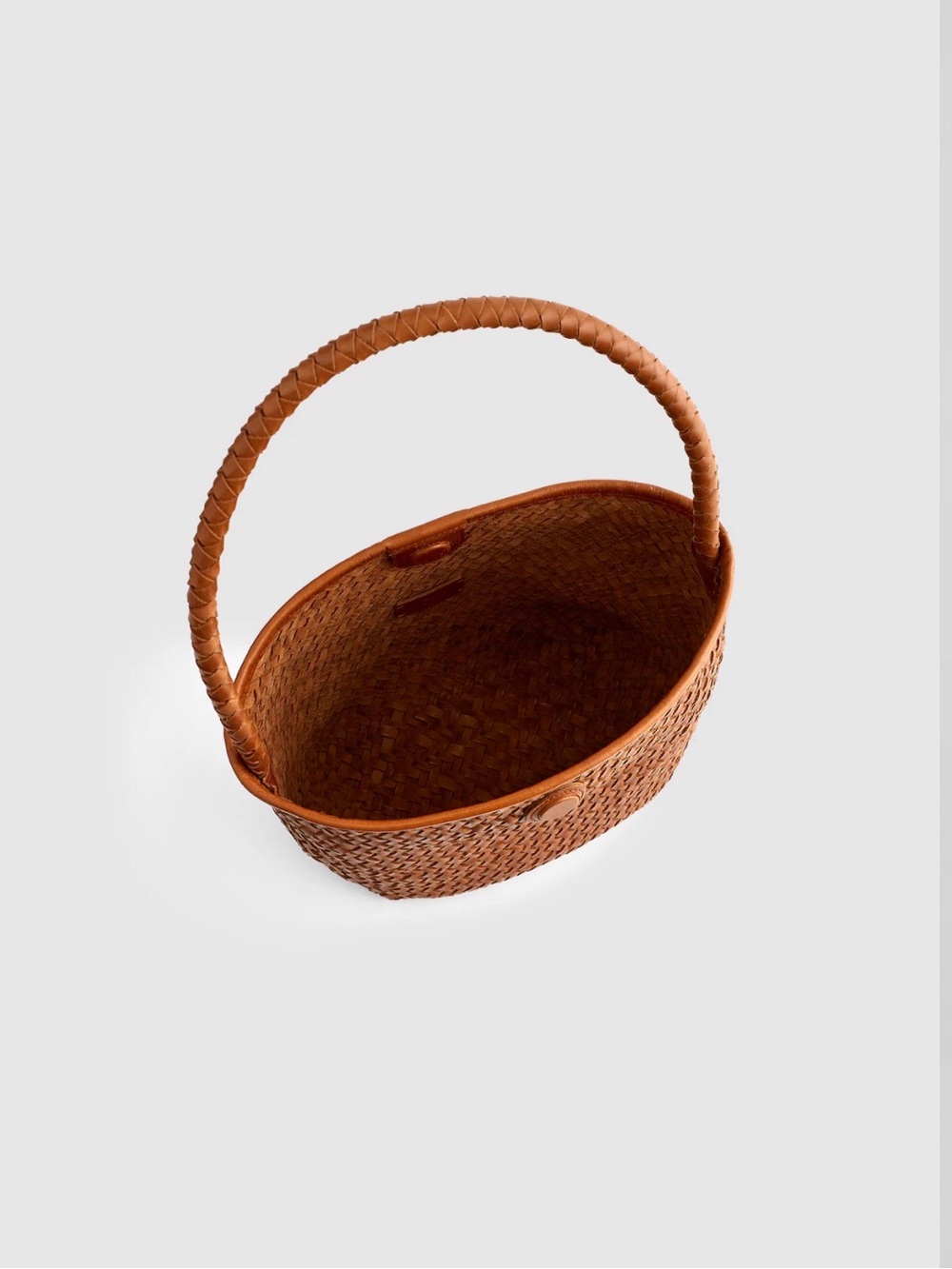 Madewell Braided Woven Shoulder Bag in Burnt Sienna - Picture 2 of 5